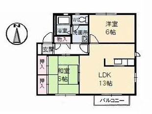 ウエストフィールド　E棟の物件間取画像